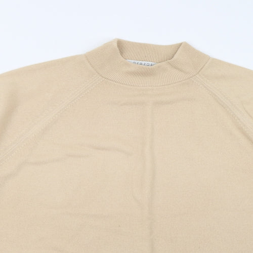 George Mens Beige  Knit Pullover Jumper
