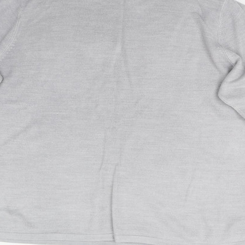 M&S Womens Grey  Knit Pullover Jumper Size 18