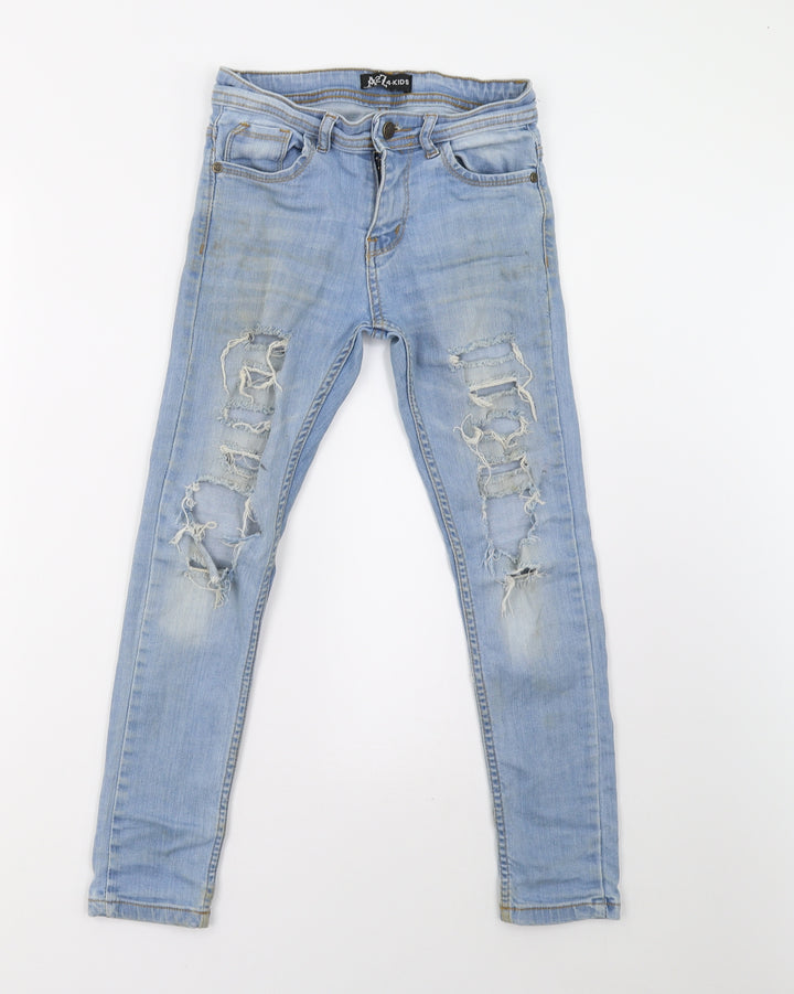 A2Z 4 Kids Girls Blue  Denim Straight Jeans Size 9 Years