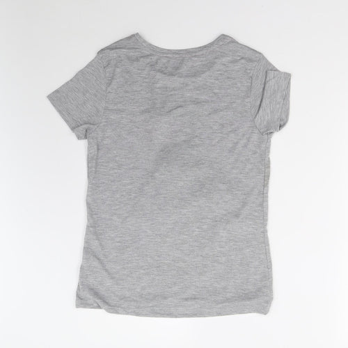 Primark Girls Grey   Basic T-Shirt Size 8 Years  - Christmas