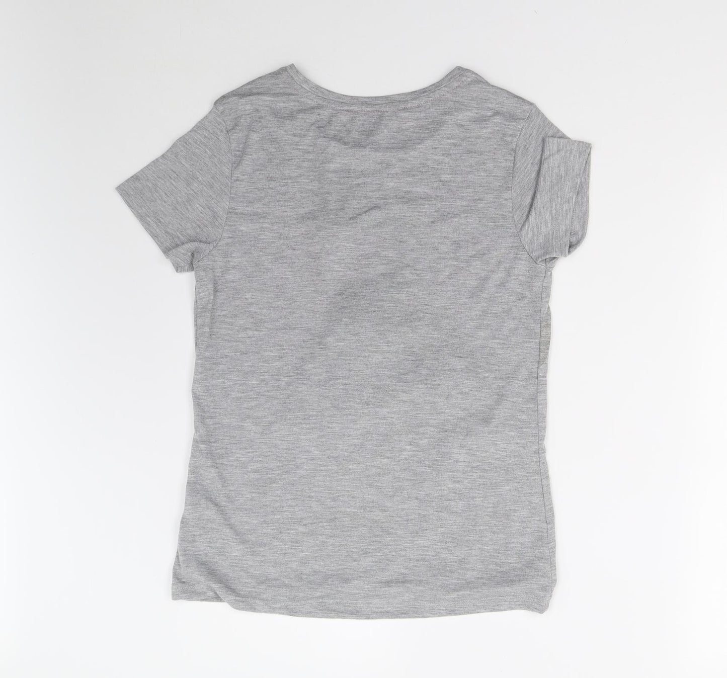 Primark Girls Grey   Basic T-Shirt Size 8 Years  - Christmas