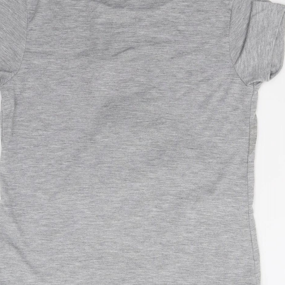 Primark Girls Grey   Basic T-Shirt Size 8 Years  - Christmas