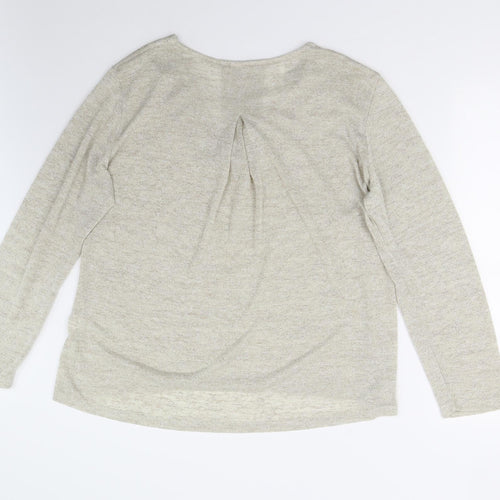 TCO Womens Beige  Knit Pullover Jumper Size 2XL