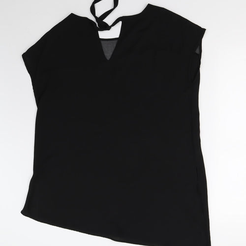 Preworn Womens Black   Basic Blouse Size L
