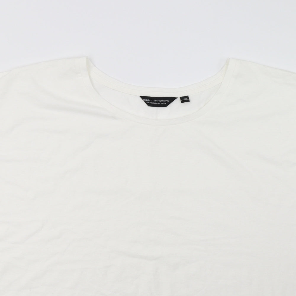 Dorothy Perkins Mens White    T-Shirt Size 20