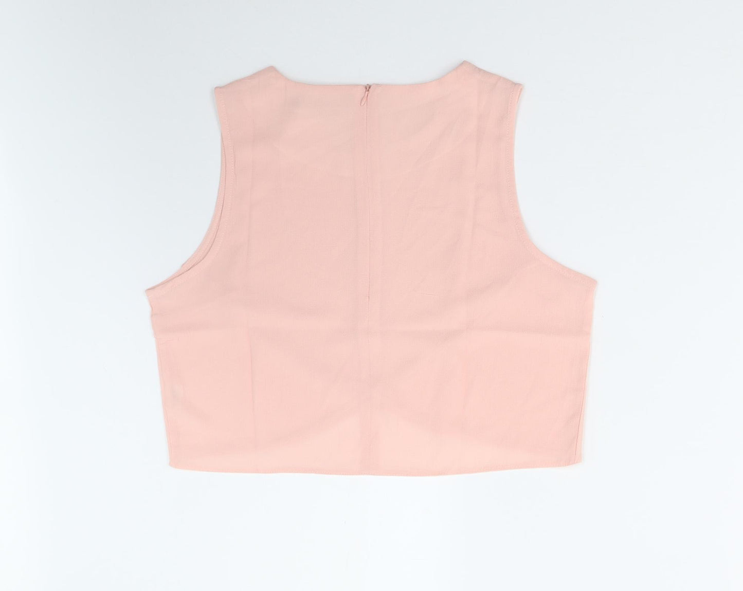Ravi Famous Womens Pink   Basic Blouse Size 14