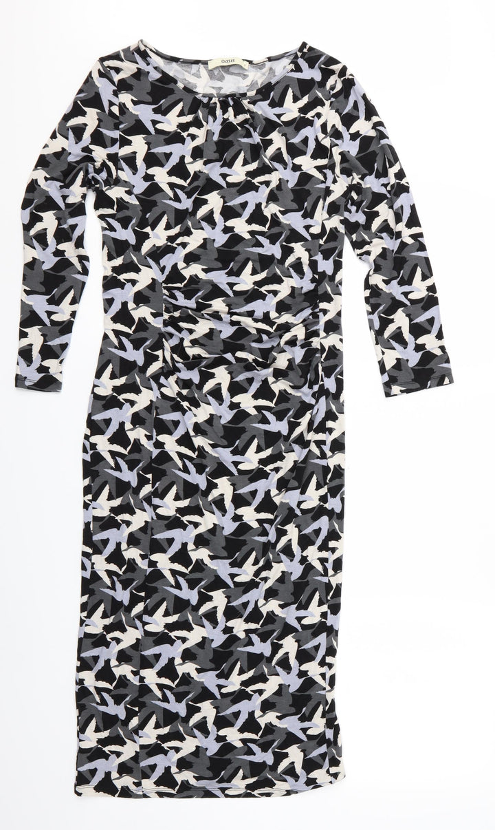 Oasis Womens Multicoloured Floral Sheath Size S - Oasis Dress