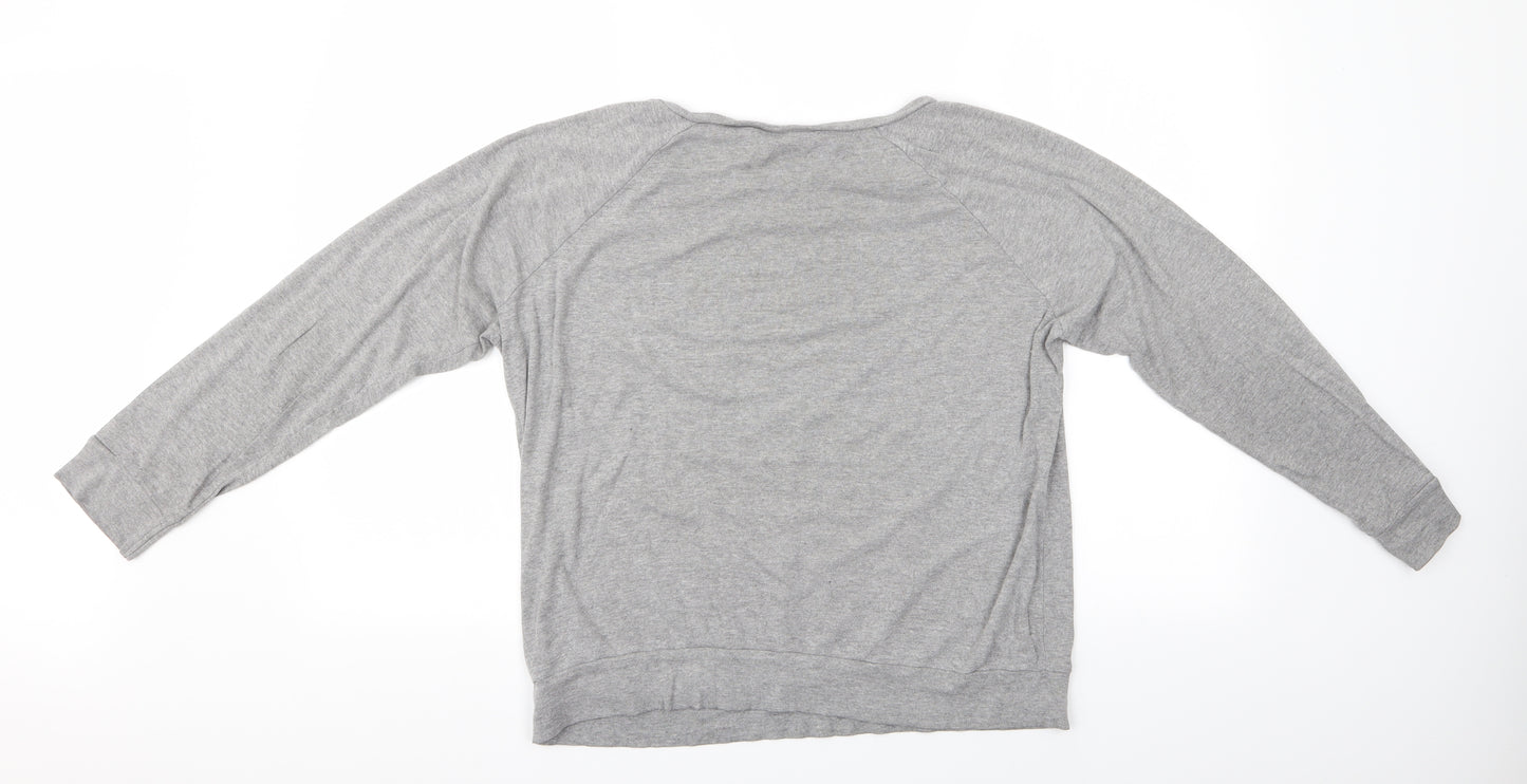 Marks and Spencer Womens Grey   Basic T-Shirt Size 16  - Marks and Spencer