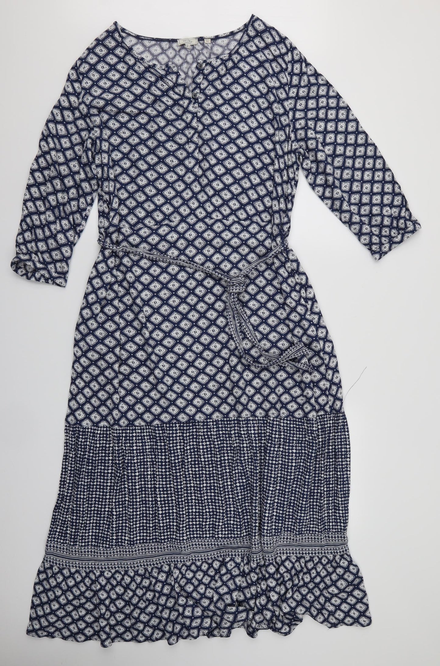 Fat Face Womens Black Geometric  Maxi  Size 16  - Fat Face Dress