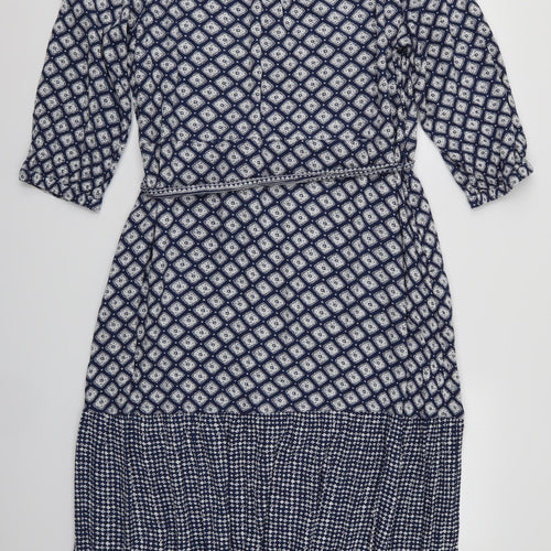 Fat Face Womens Black Geometric  Maxi  Size 16  - Fat Face Dress