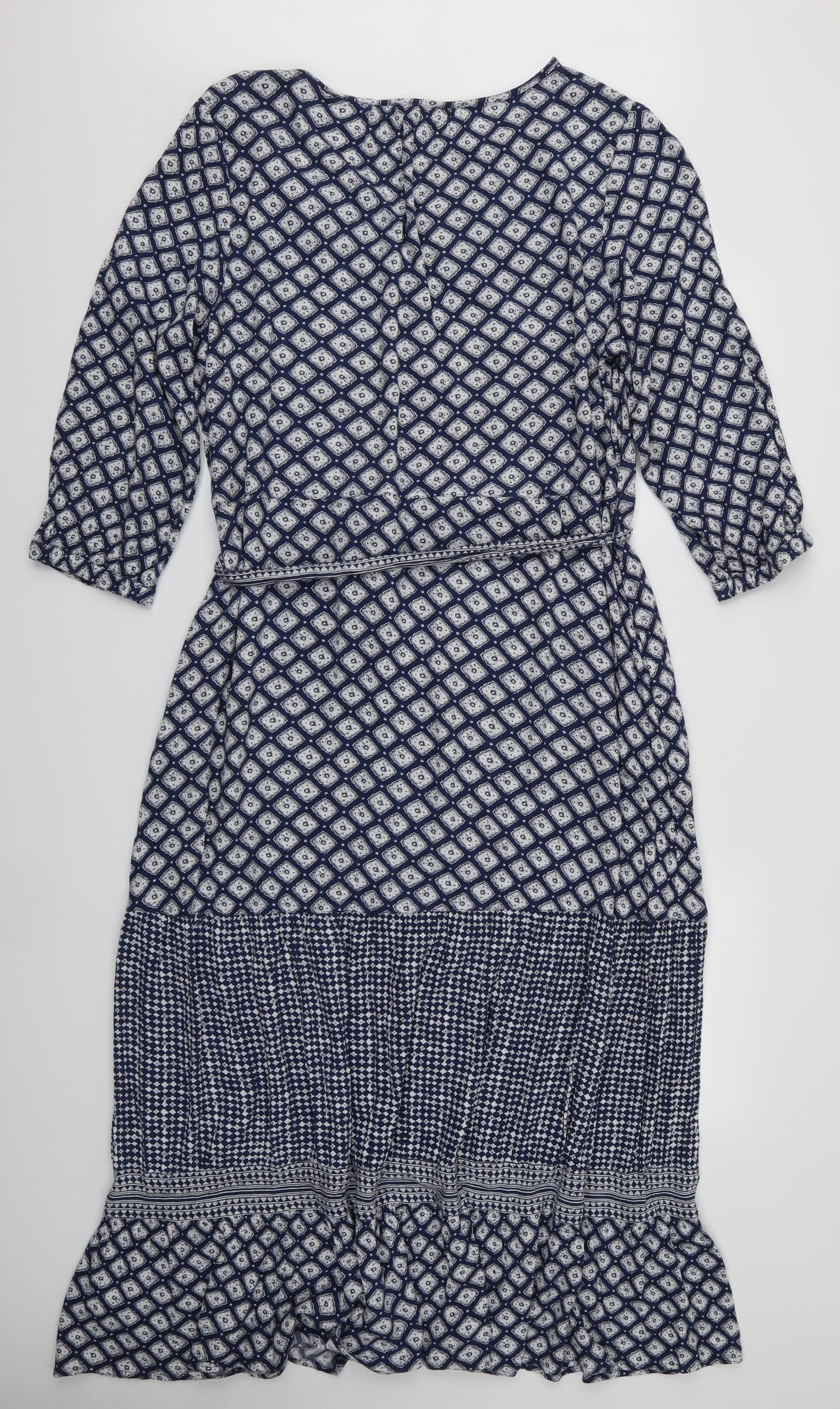 Fat Face Womens Black Geometric  Maxi  Size 16  - Fat Face Dress