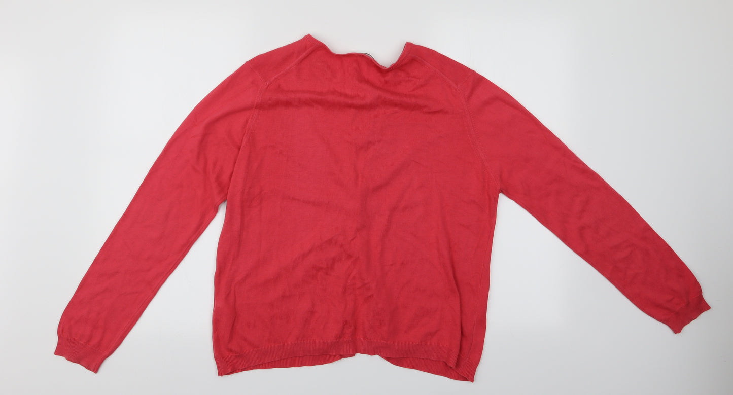 Marks and Spencer Womens Pink   Cardigan Jumper Size 14