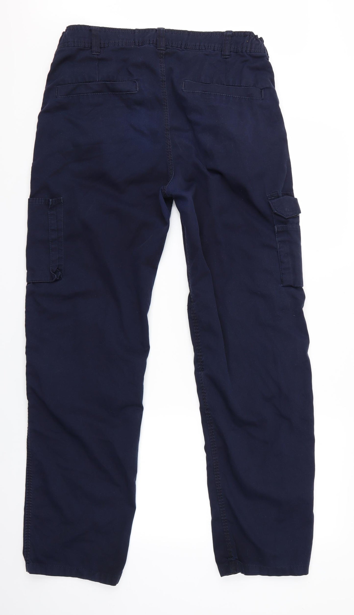 Orn Mens Blue   Cargo Trousers Size 32 in L31 in