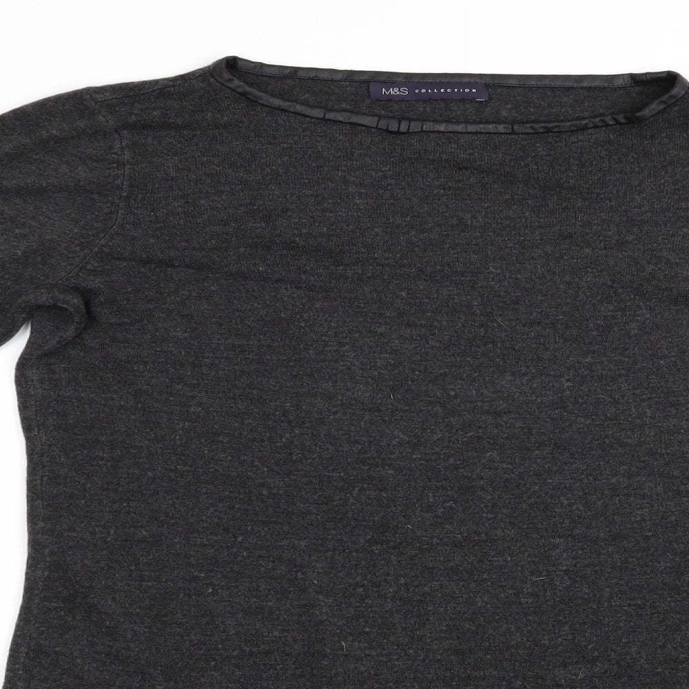 Marks and Spencer Womens Grey   Jumper Dress  Size 14