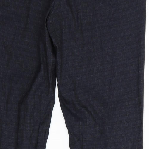 ASOS Mens Blue Check  Trousers  Size 34 in L32 in