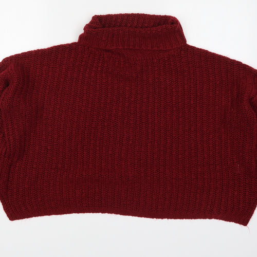 Primark Womens Red  Knit Pullover Jumper Size 12