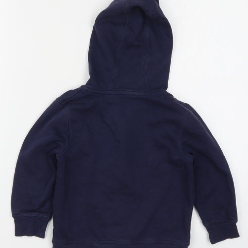 George Boys Blue   Full Zip Hoodie Size 2-3 Years