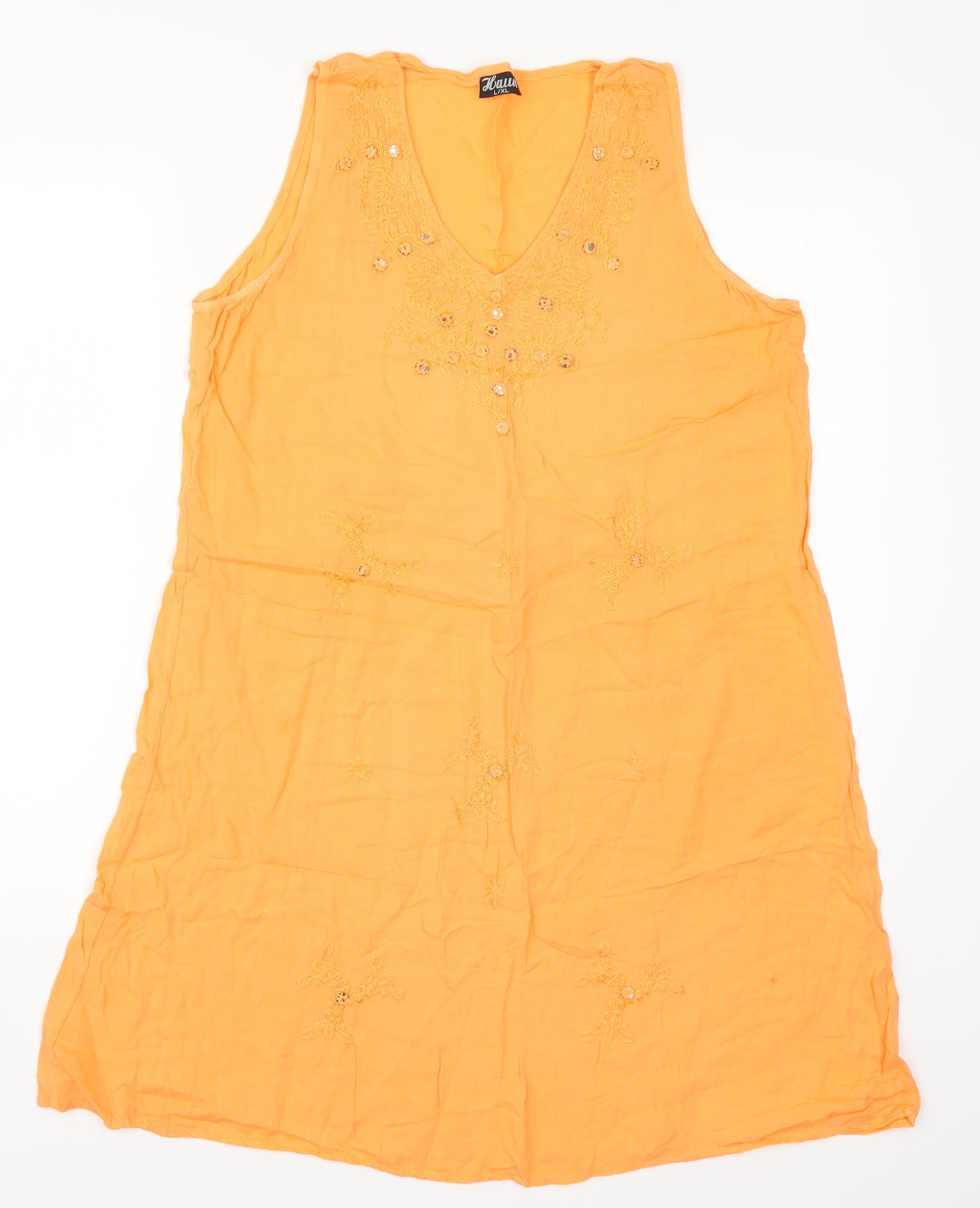 Haun Womens Orange   Basic Tank Size L