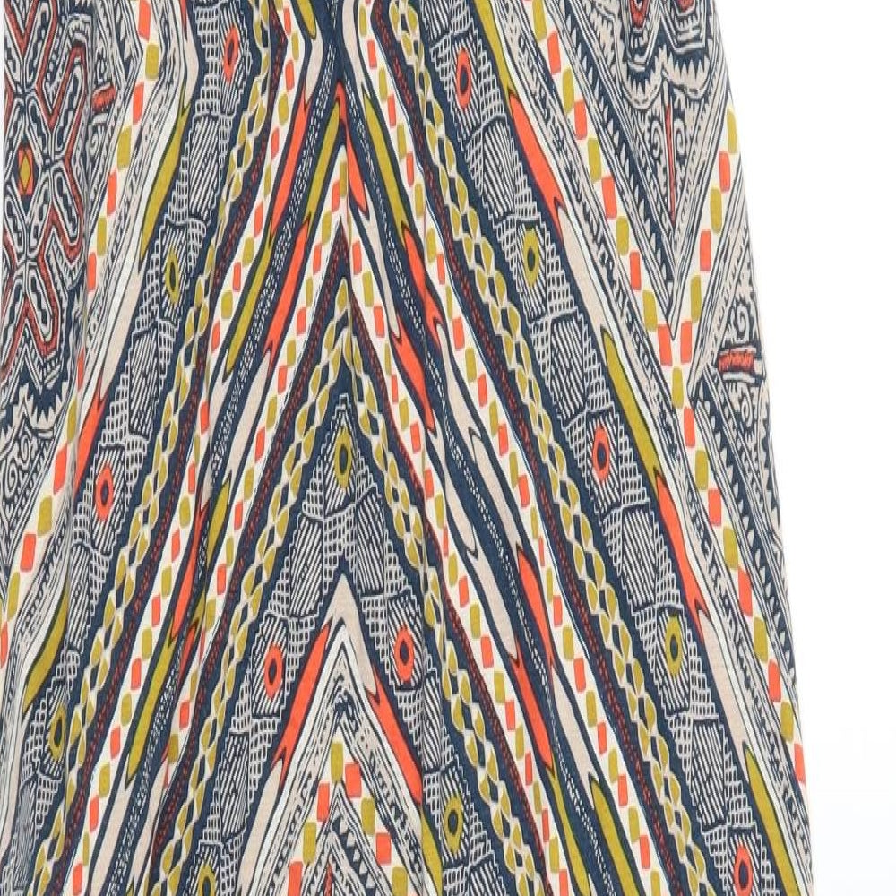 Monsoon Womens Multicoloured Geometric  Maxi  Size 14