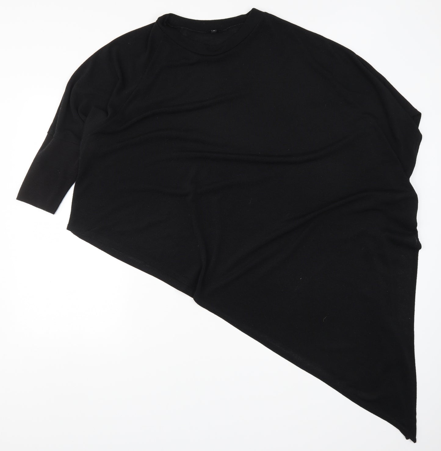 River Island Womens Black  Knit Pullover Jumper Size 16  - Assymetric