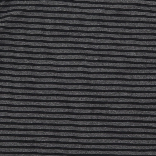 Tata Womens Grey Striped  Basic T-Shirt Size 16