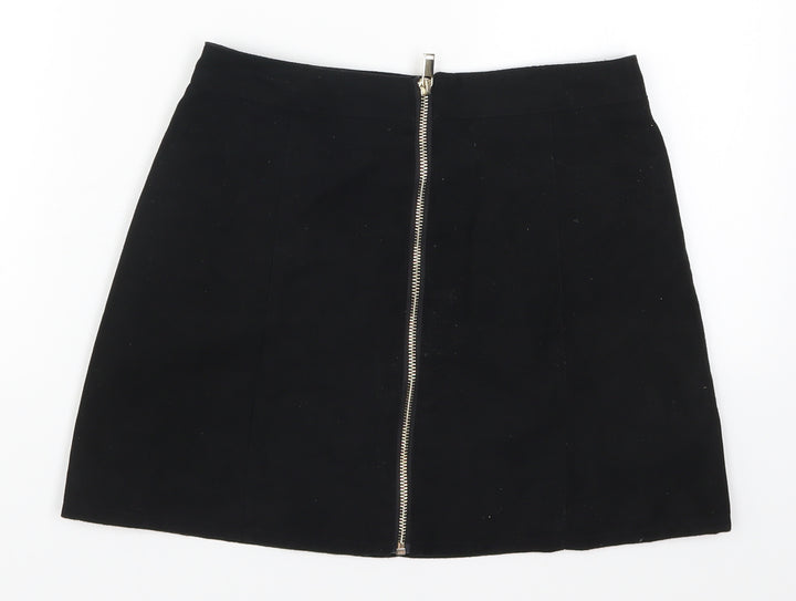 H&M Womens Black Mini Skirt Size 8