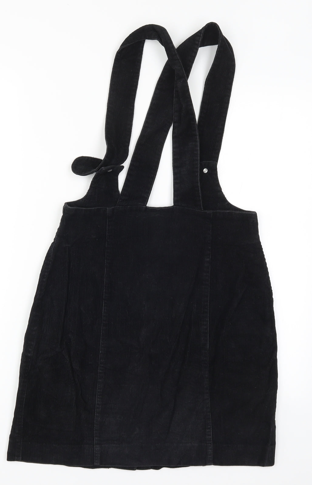 Hennes Collection Womens Black  Corduroy Straight & Pencil Skirt Size 10  - Suspenders
