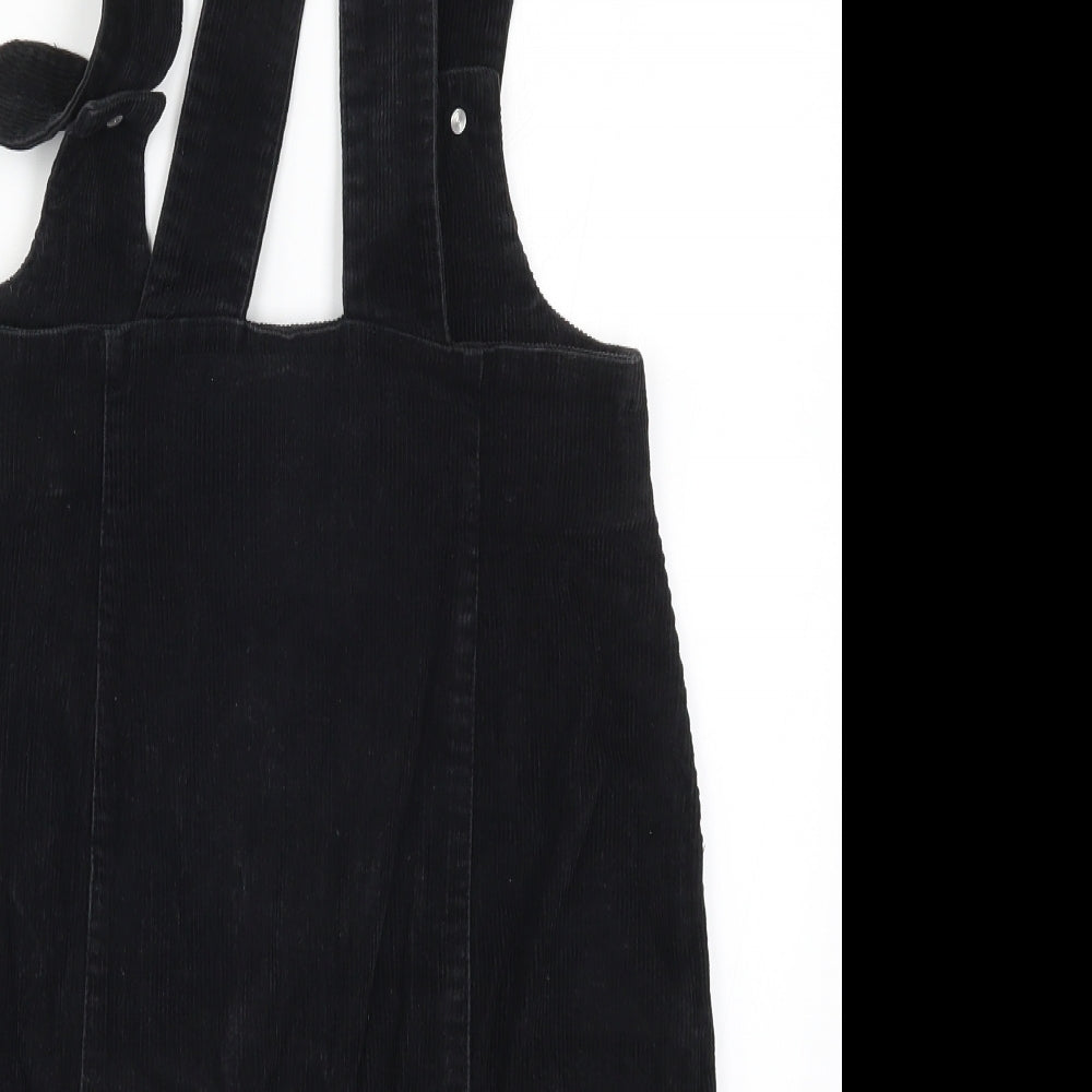 Hennes Collection Womens Black  Corduroy Straight & Pencil Skirt Size 10  - Suspenders