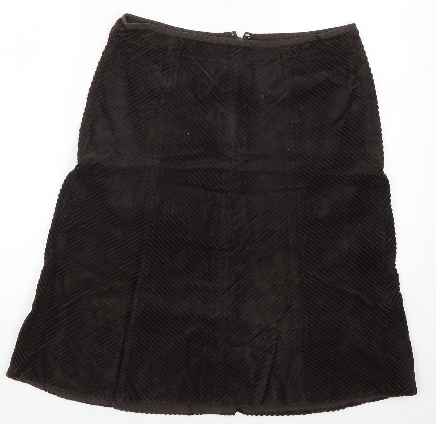 DKNY Womens Brown  Corduroy A-Line Skirt Size 29 in