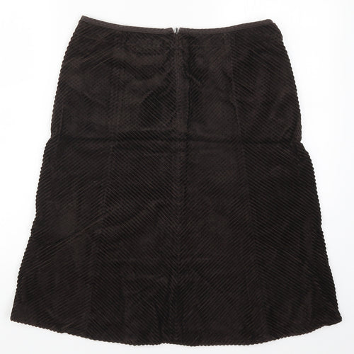 DKNY Womens Brown  Corduroy A-Line Skirt Size 29 in