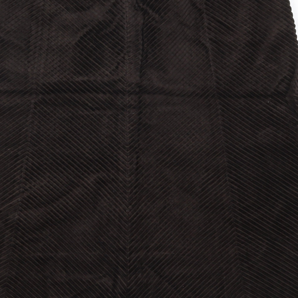 DKNY Womens Brown  Corduroy A-Line Skirt Size 29 in