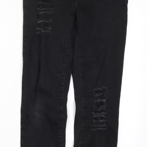 NEXT Womens Black  Denim Skinny Jeans Size 10 L28 in