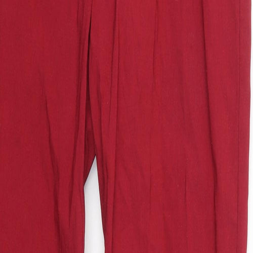 Alia Womens Red   Trousers  Size 8 L31 in