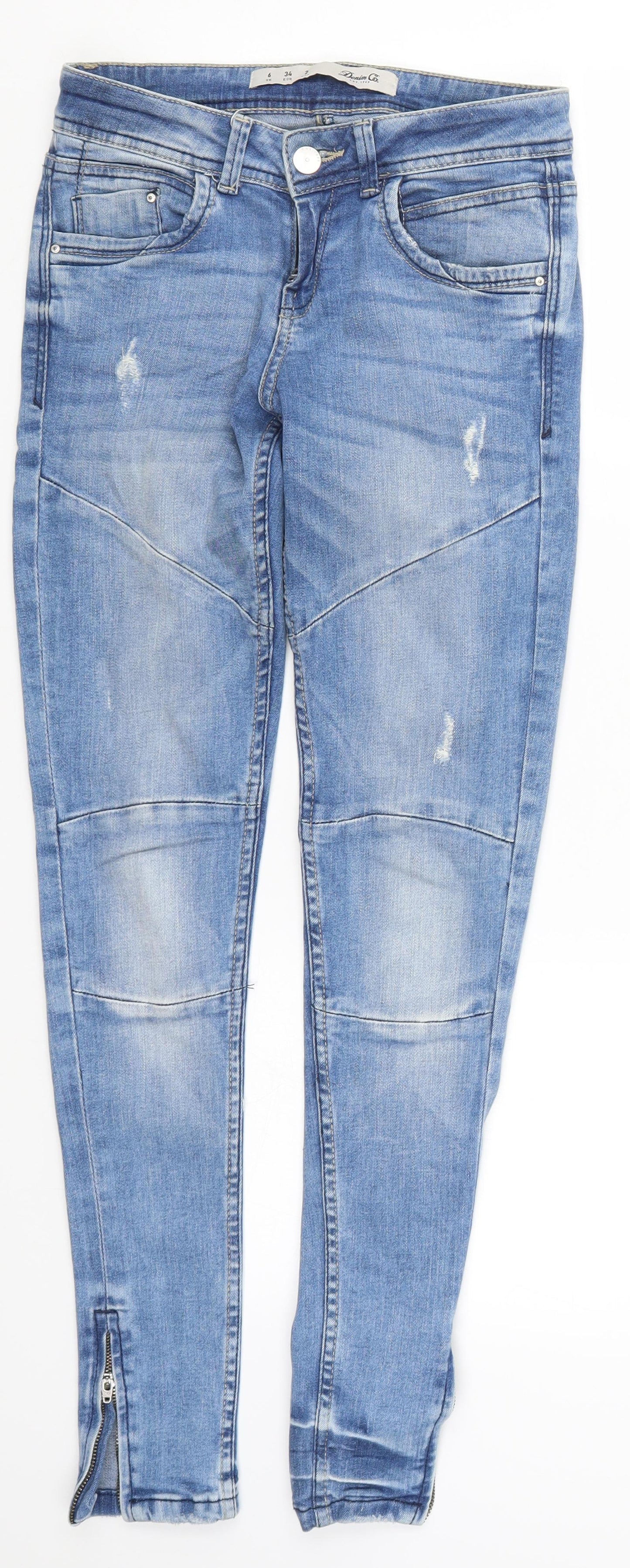 Denim Co Womens Blue  Denim Skinny Jeans Size 6 L29 in