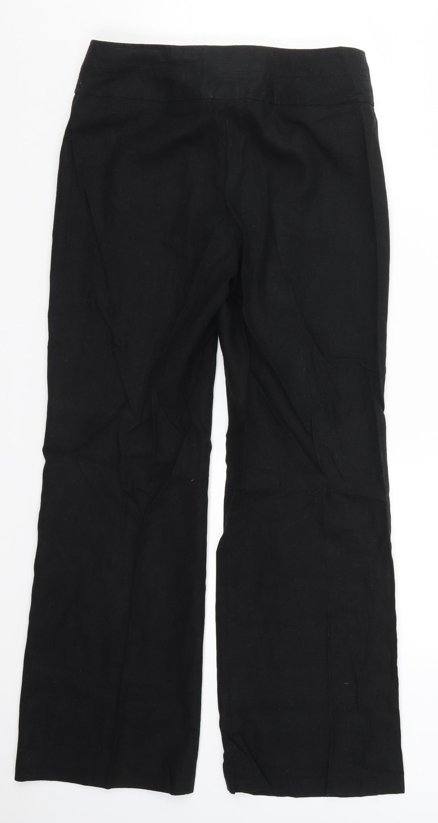 Debenhams Womens Black   Trousers  Size 8 L27 in