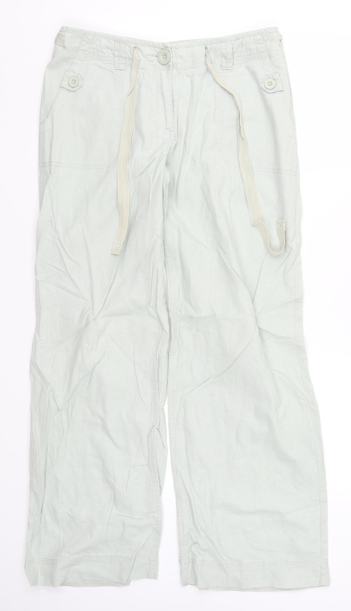 NEXT Womens Green   Trousers  Size 10 L29.5 in