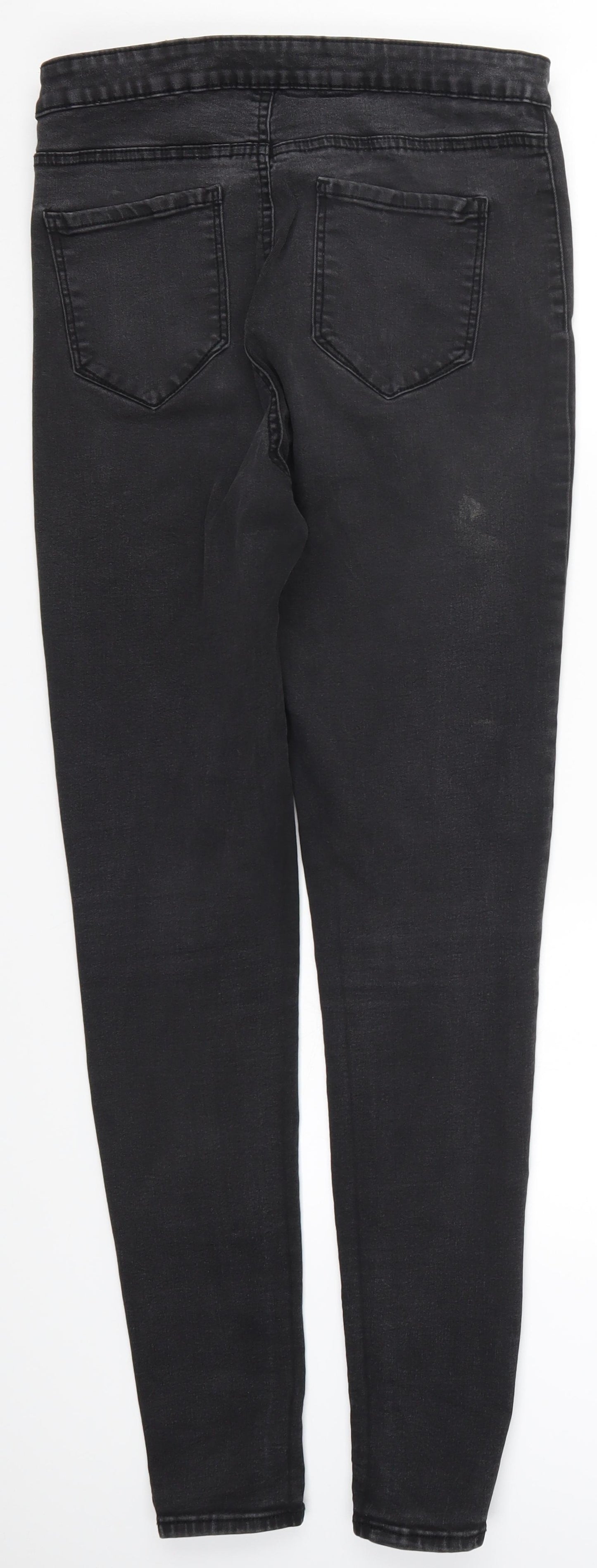 Denim Co Womens Grey  Denim Skinny Jeans Size 16 L29.5 in