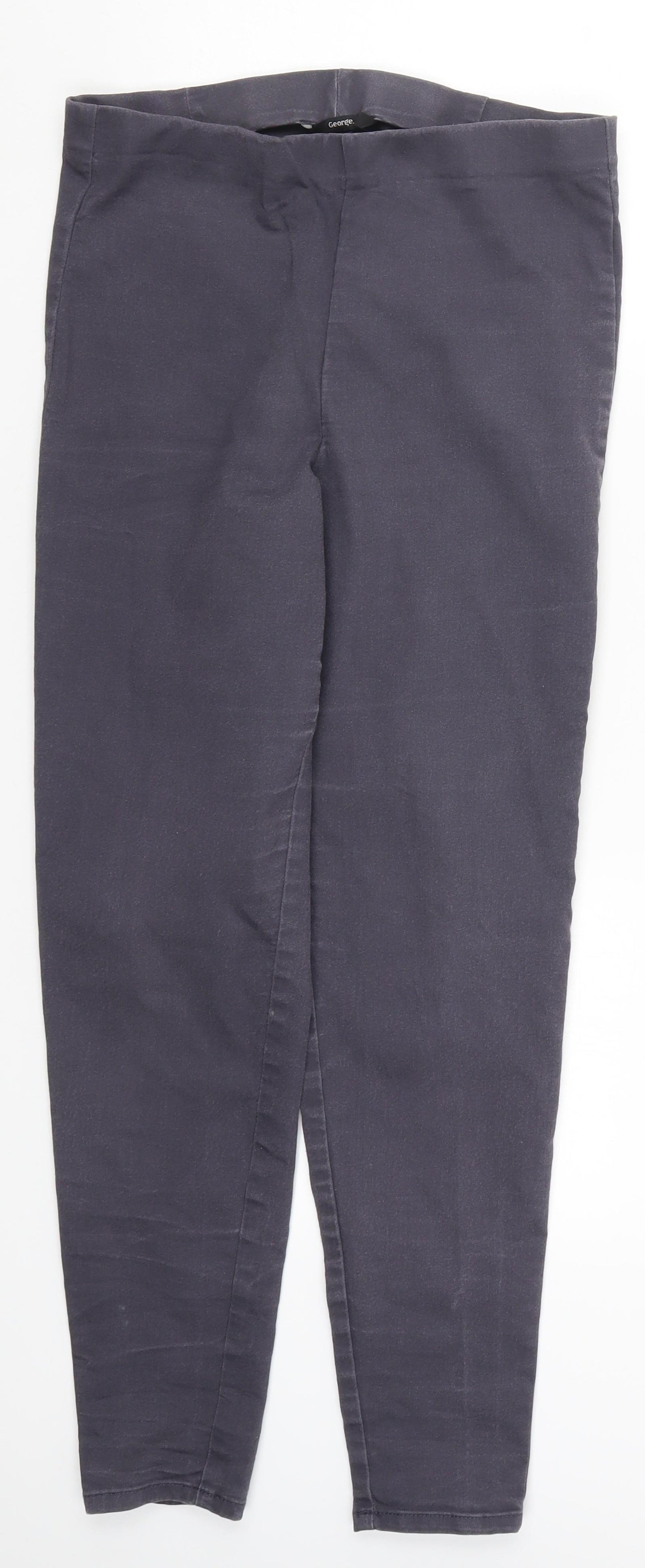 George Womens Purple  Denim Jegging Jeans Size 12 L26 in