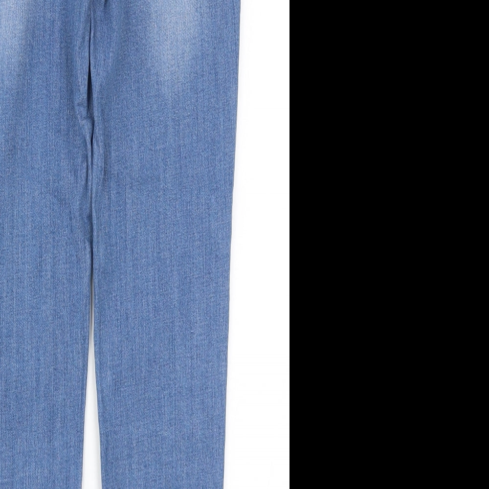 Find Womens Blue  Denim Tapered Jeans Size 28 in L28.5 in