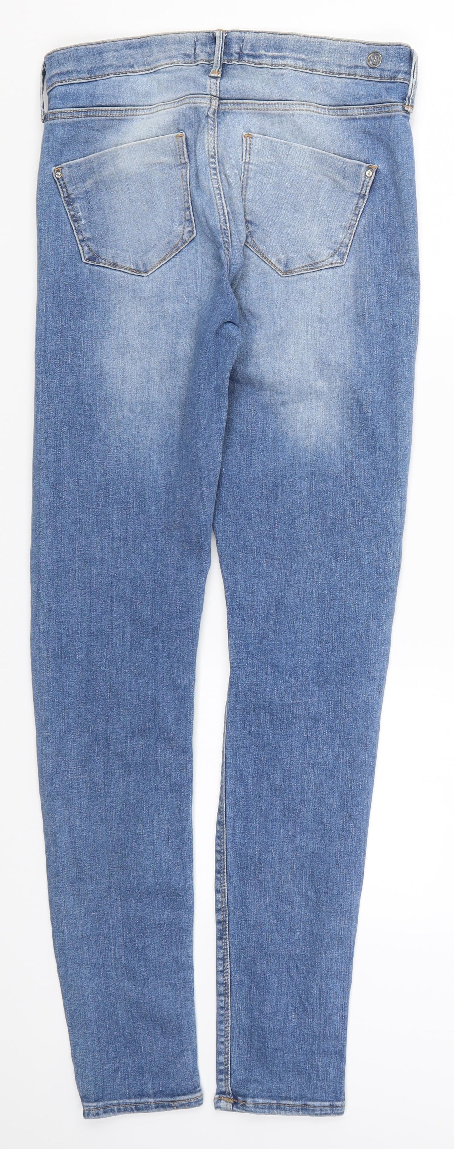 River Island Womens Blue  Denim Skinny Jeans Size 10 L30 in