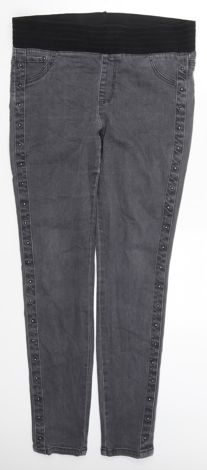 Freequent Womens Grey  Denim Jegging Jeans Size M L30.5 in