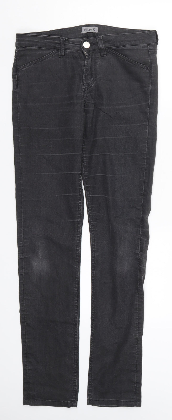 Flippa K Womens Grey Denim Skinny Jeans Size S L30 in