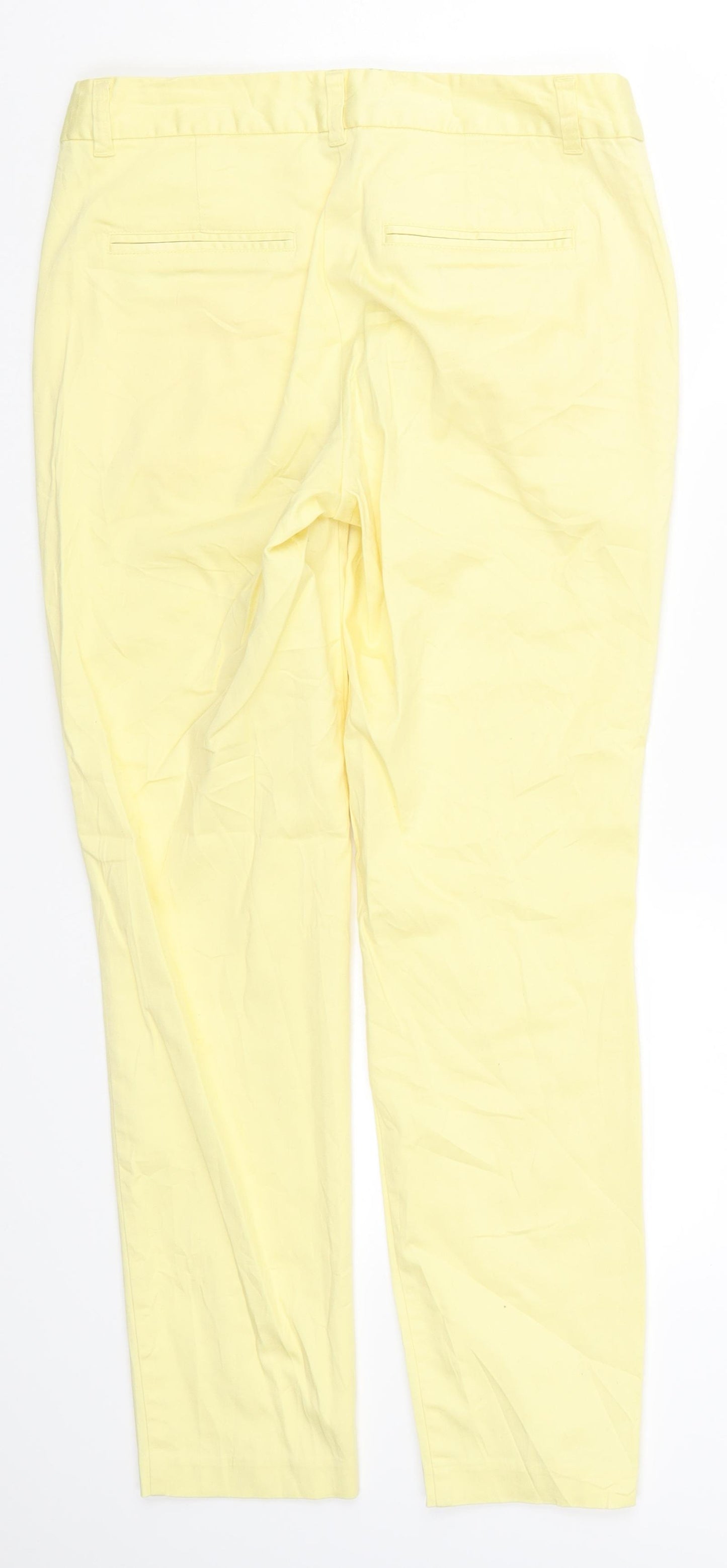 VERO MODA Womens Yellow   Trousers  Size 8 L27 in