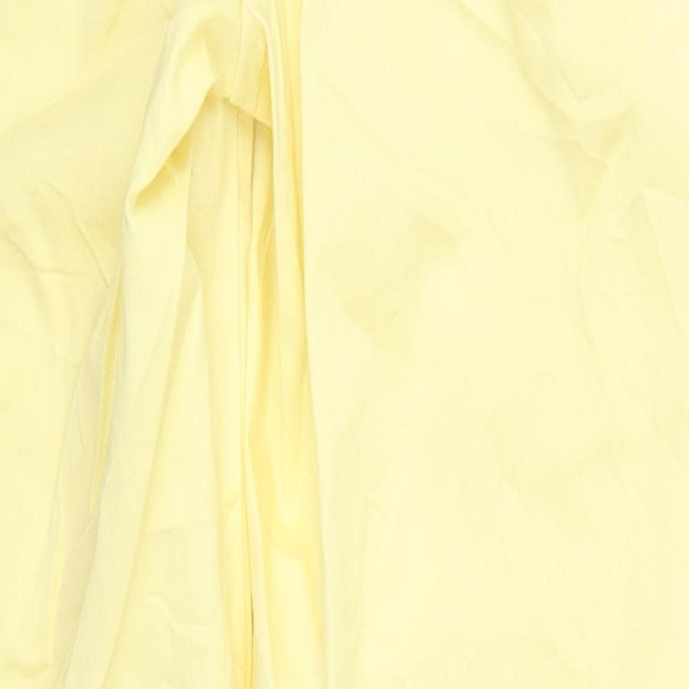 VERO MODA Womens Yellow   Trousers  Size 8 L27 in