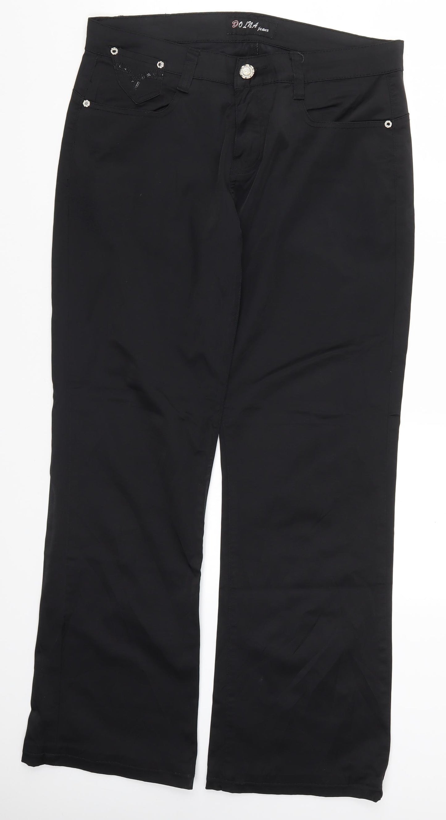 Dolna Womens Black   Trousers  Size 32 in L32 in