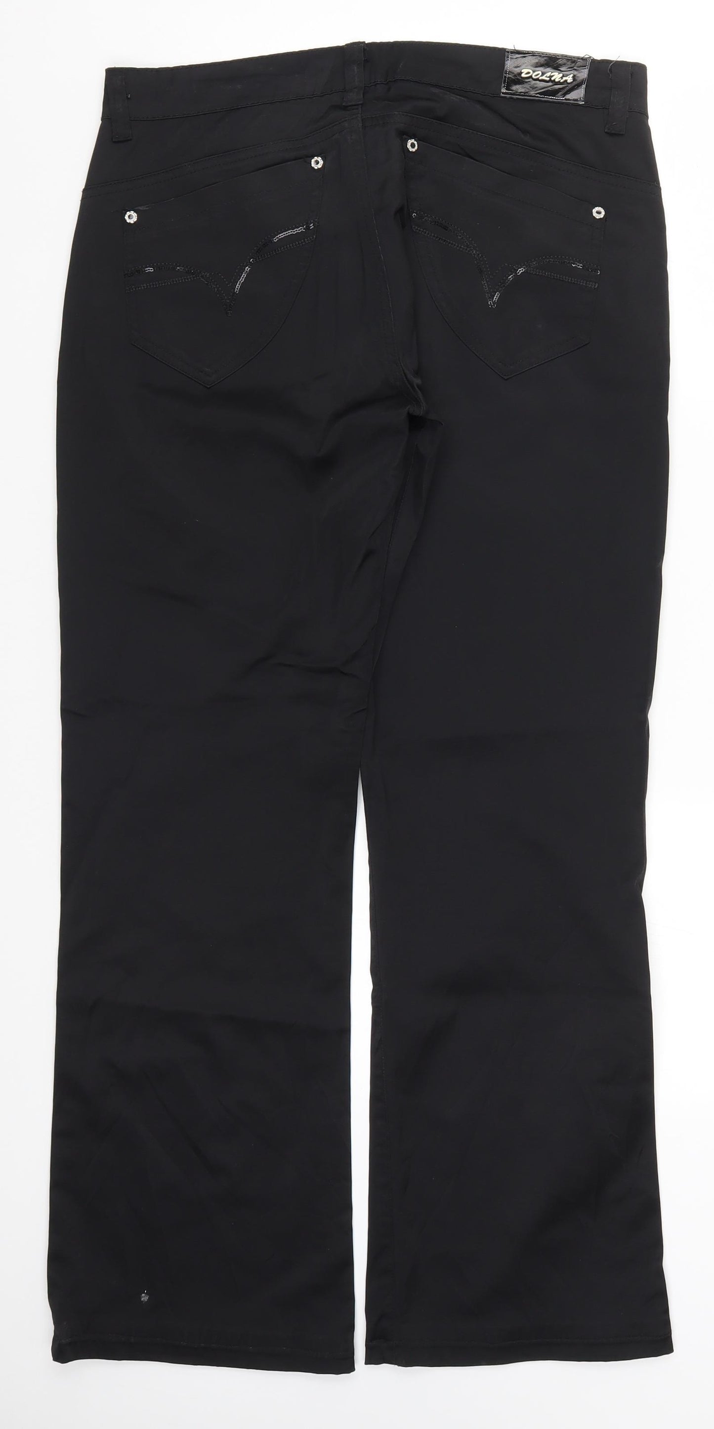 Dolna Womens Black   Trousers  Size 32 in L32 in