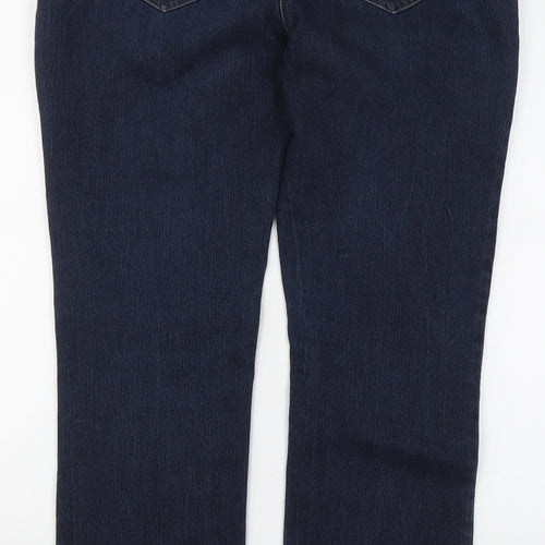 George Womens Blue  Denim Straight Jeans Size 12 L28.5 in