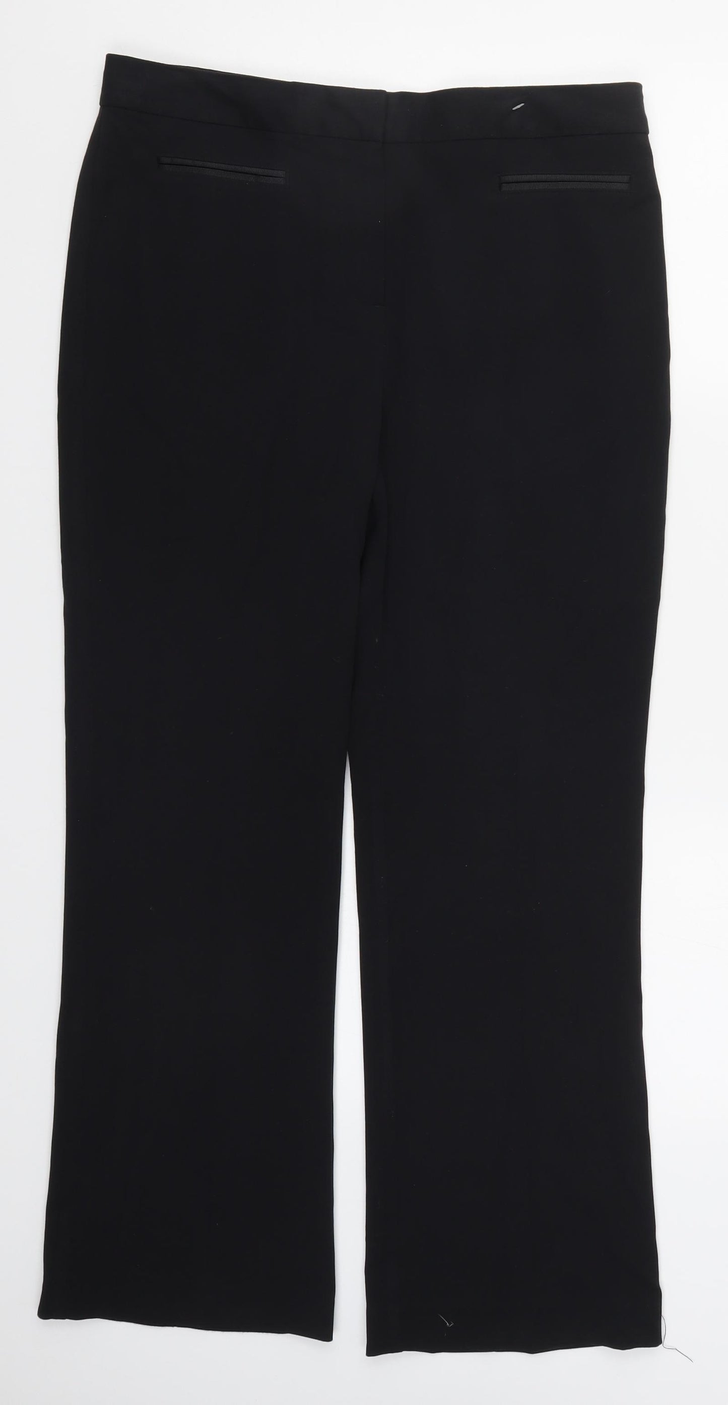 Marks and Spencer Womens Black   Trousers  Size 12 L28 in