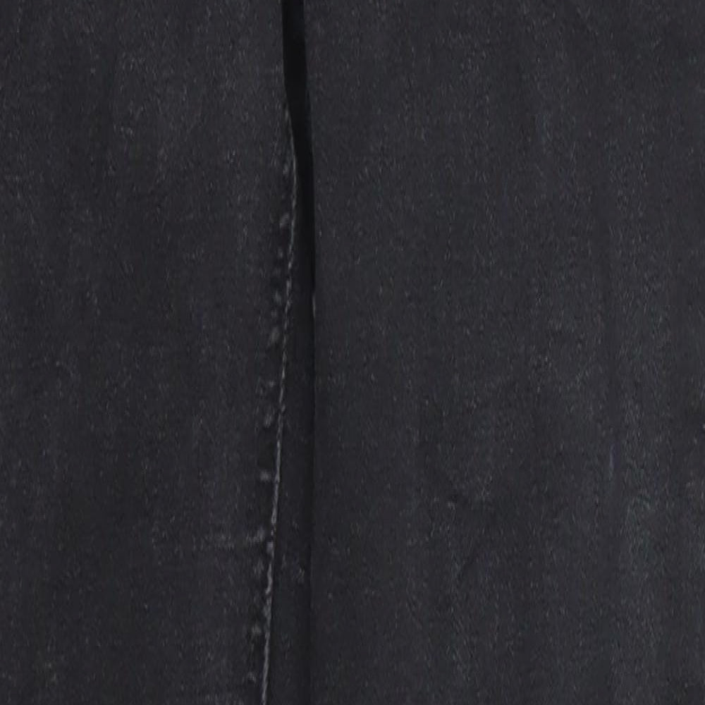 MNG Womens Black  Denim Skinny Jeans Size 4 L26 in - Distressed Hem