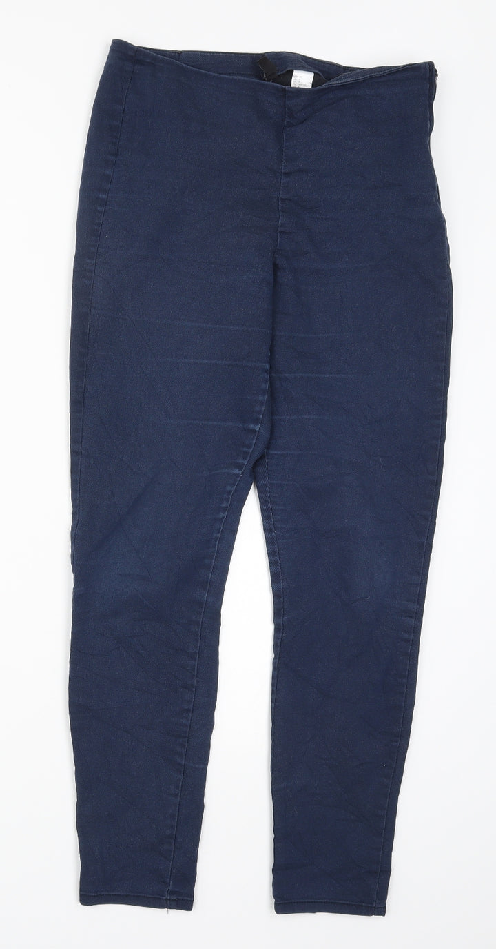 H&M Womens Blue Denim Jegging Jeans Size 10 L27 in